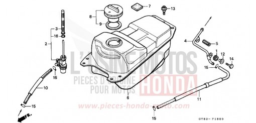 FUEL TANK PK50L de 1990